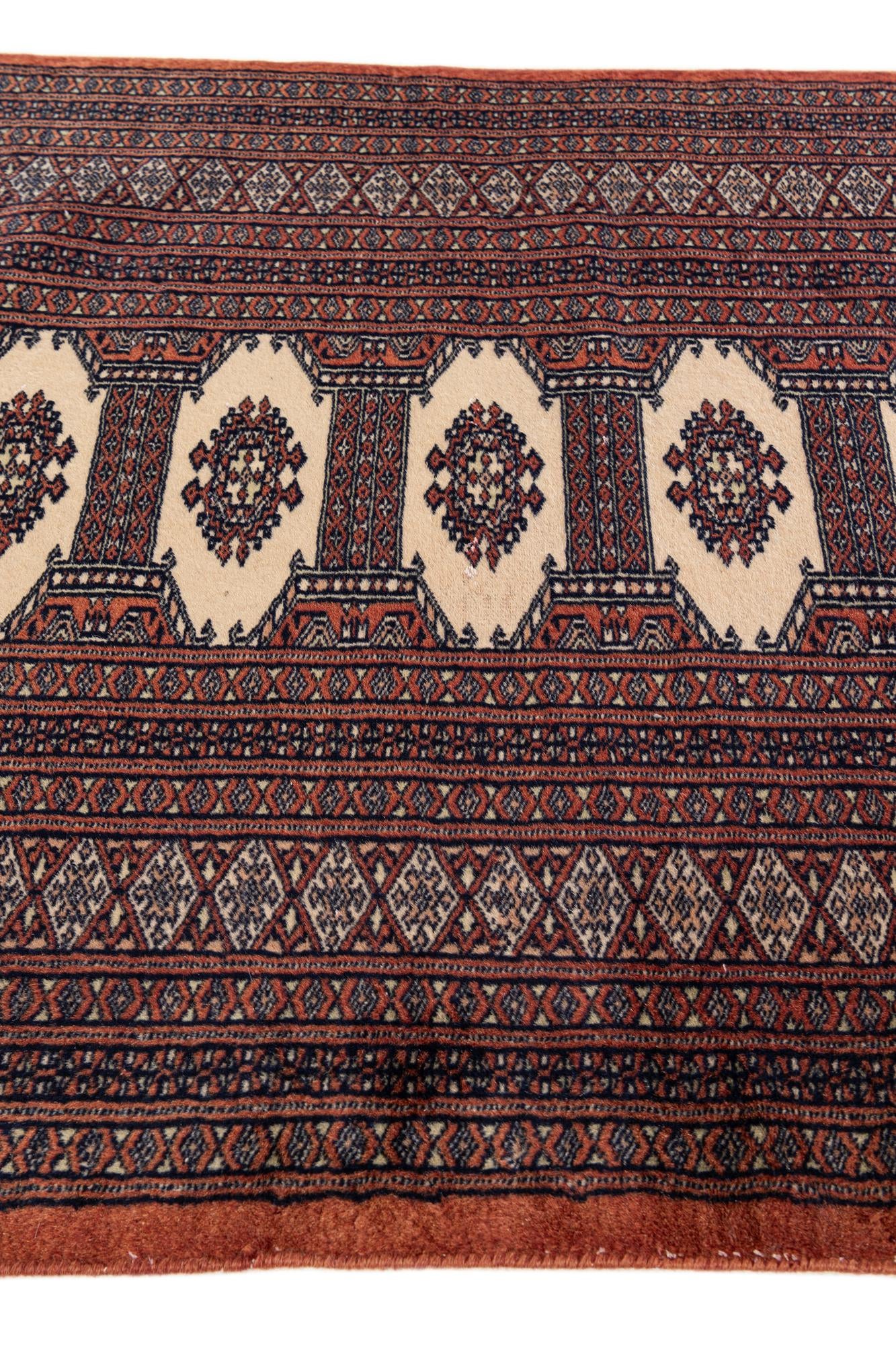 3' x 4' 10 Hand Knotted Bokhara Oriental Wool Rug