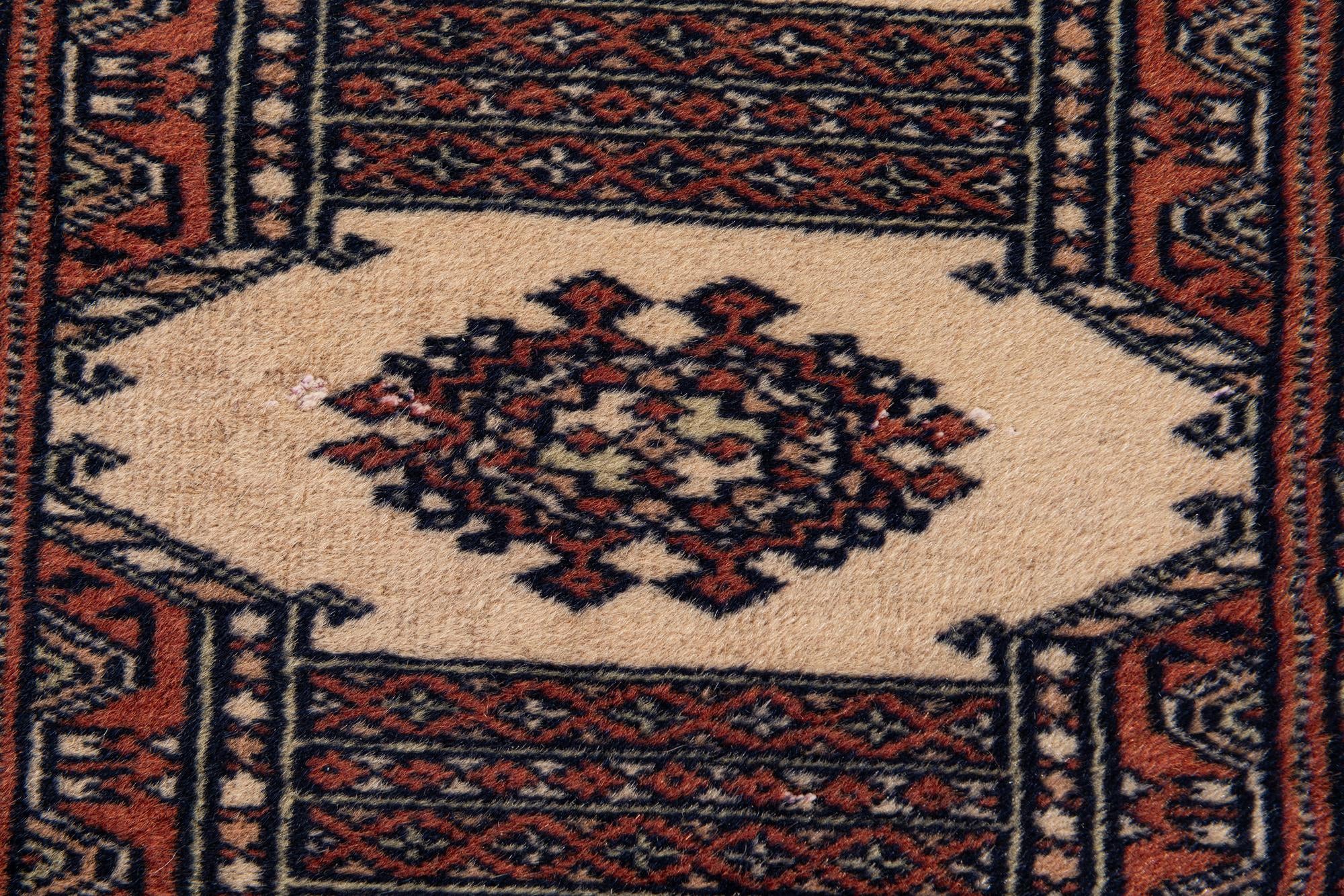 3' x 4' 10 Hand Knotted Bokhara Oriental Wool Rug