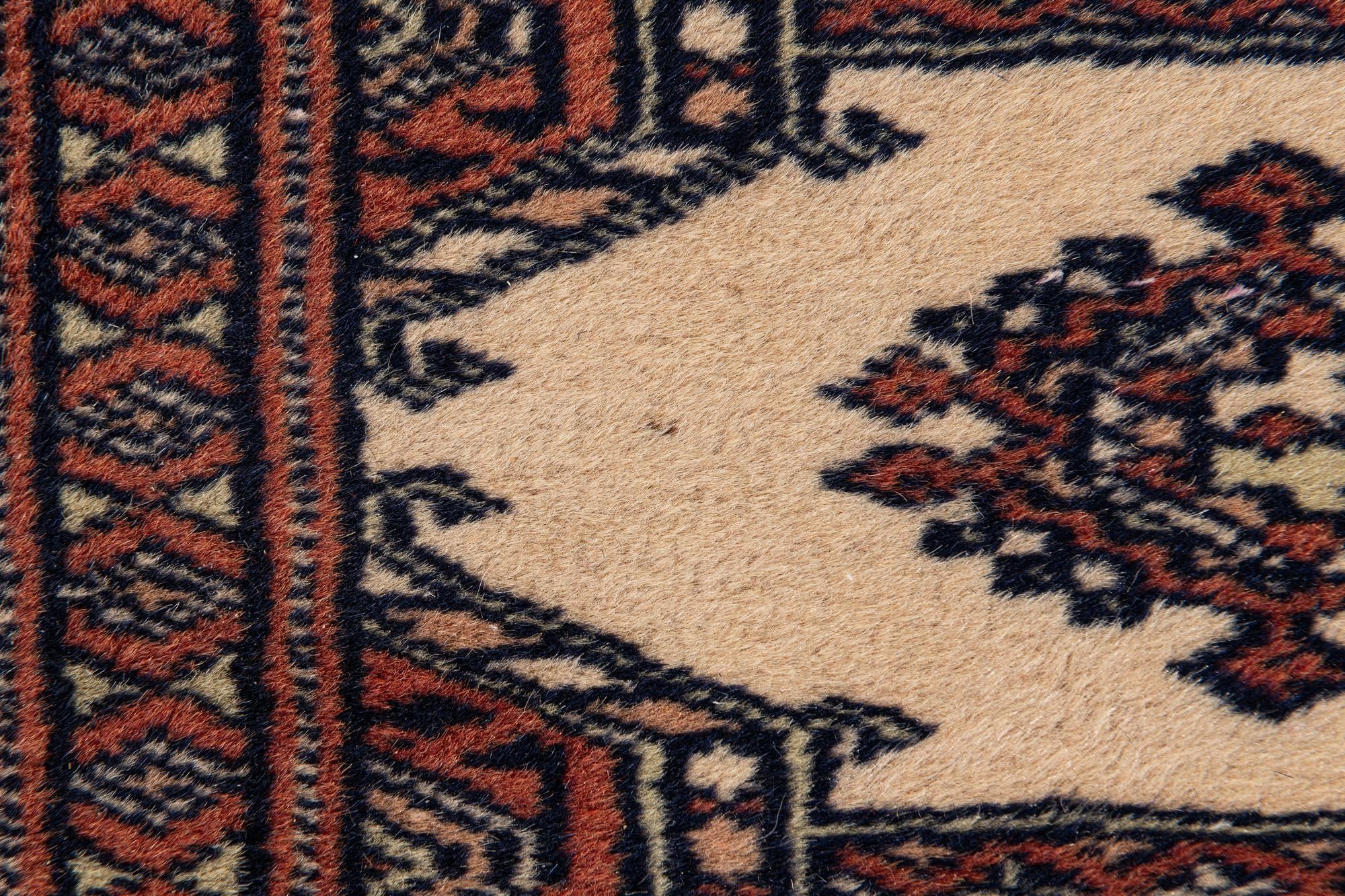3' x 4' 10 Hand Knotted Bokhara Oriental Wool Rug