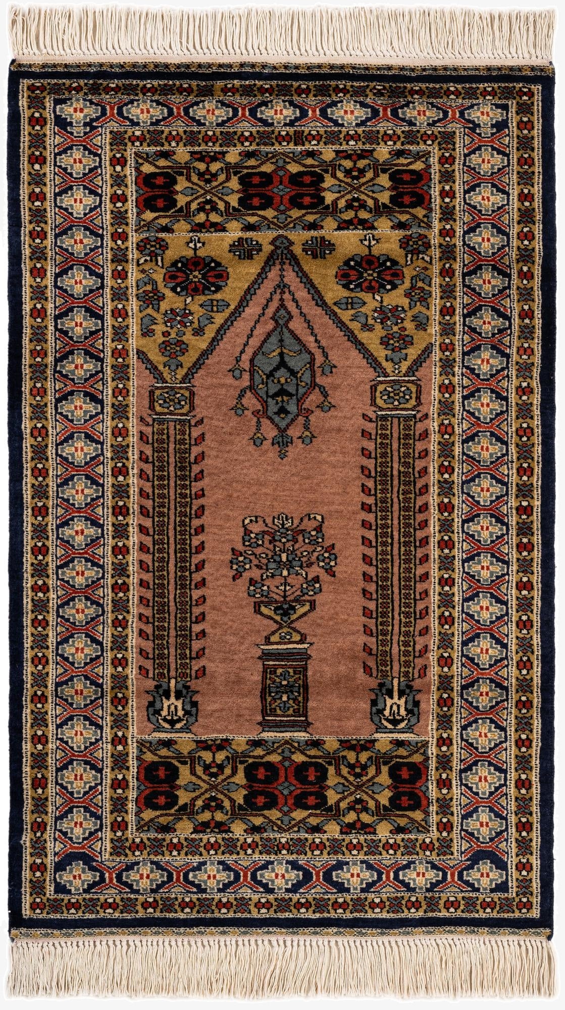 2' 8 x 4' 3  Hand Knotted Bokhara Oriental Wool Rug