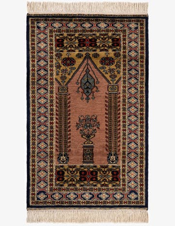 2' 8 x 4' 3 Hand Knotted Bokhara Oriental Wool Rug