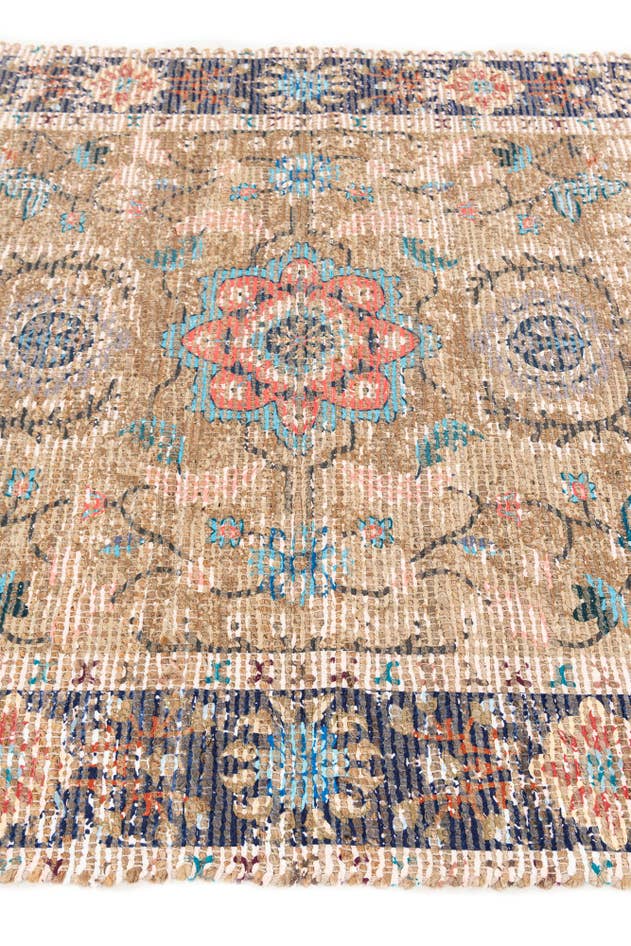 Detail image of 4' x 6' Chenille Jute Rug