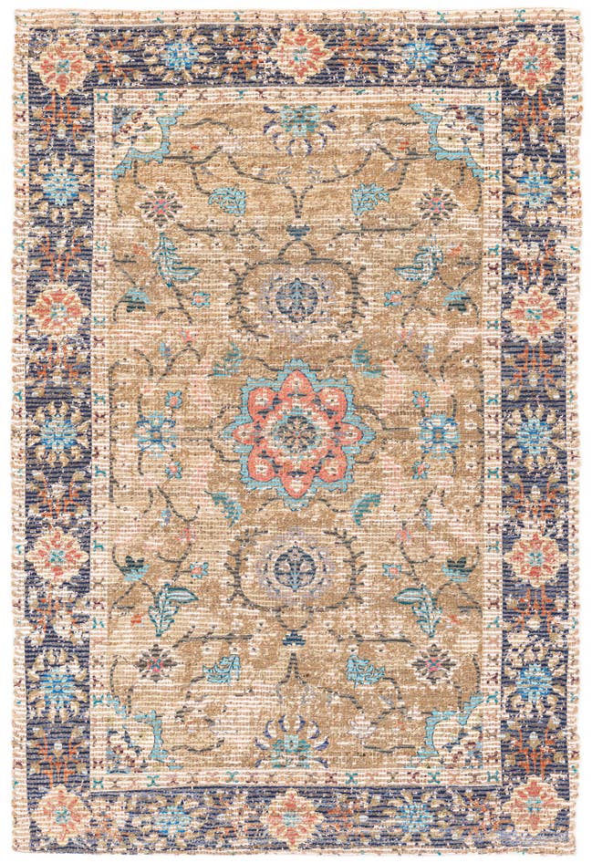 Detail image of 4' x 6' Chenille Jute Rug