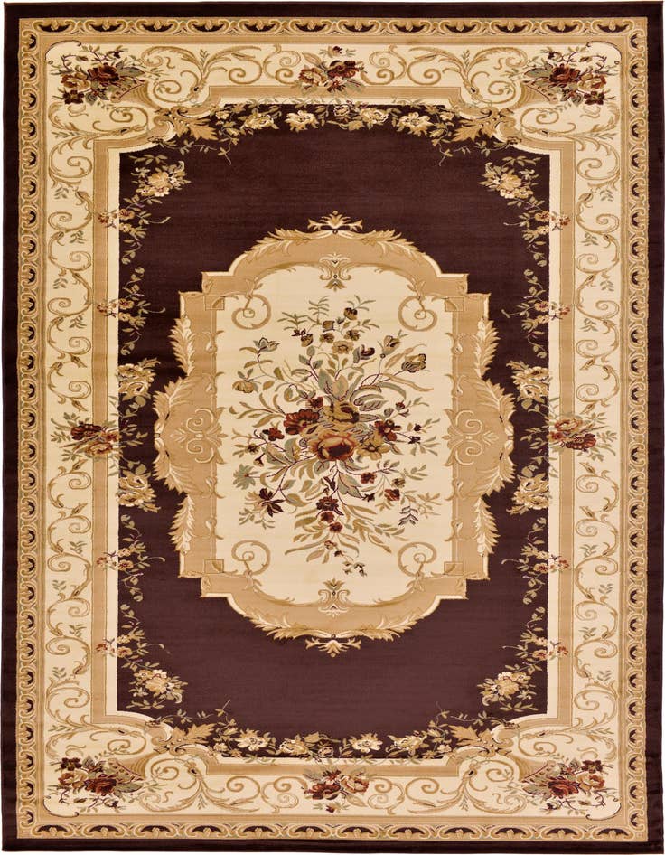Detail image of 10' 6 x 16' 5 Classic Aubusson Rug