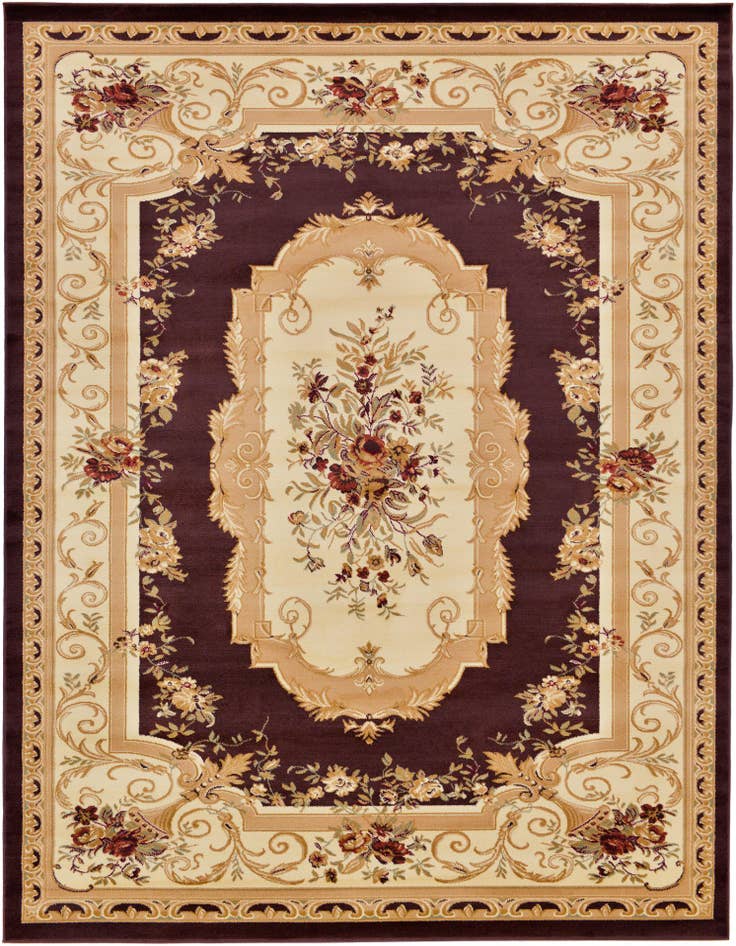 Detail image of 9' x 12' Classic Aubusson Rug