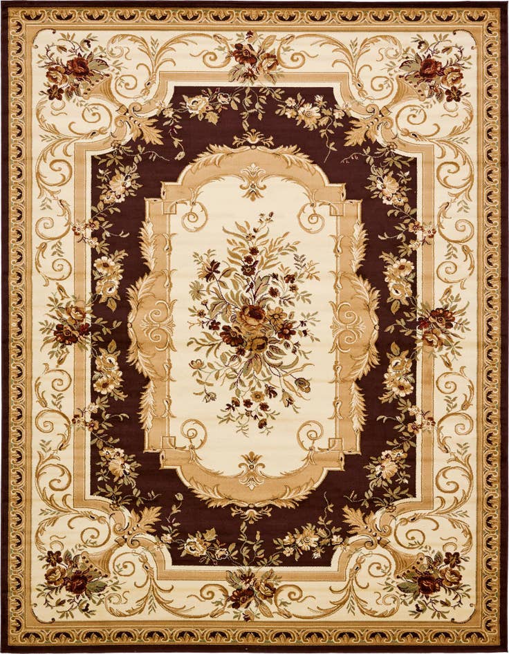 Detail image of 10' x 13' Classic Aubusson Rug