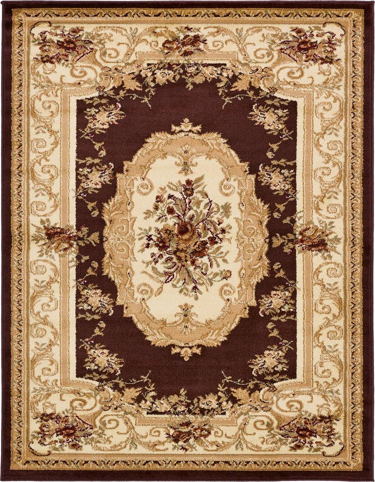 Detail image of 4' x 6' Classic Aubusson Rug