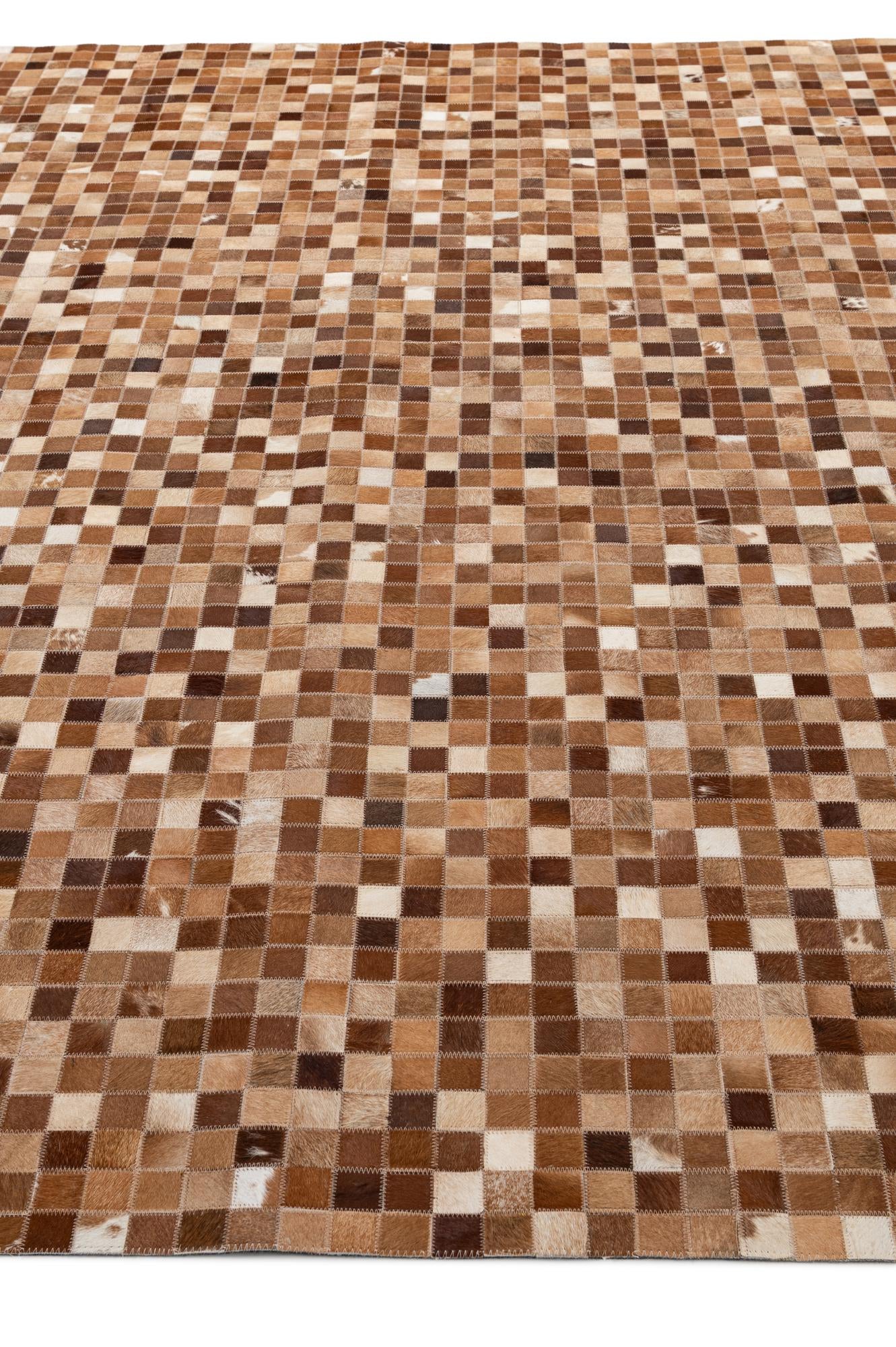 7' 11 x 9' 9 Cowhide - Patchwork Rug
