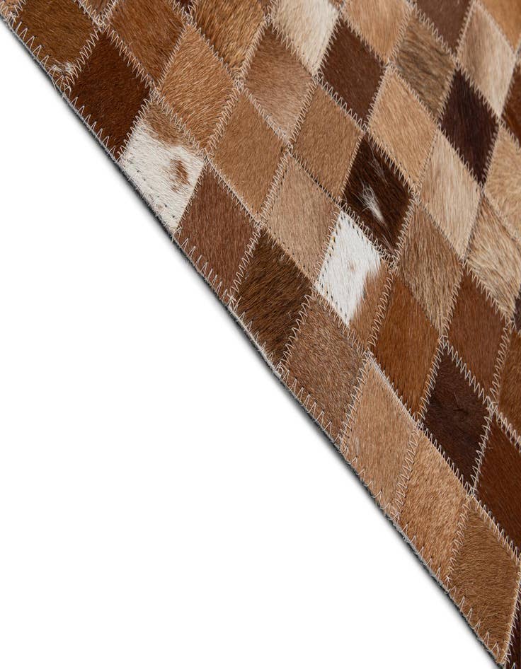 Detail image of 7' 11 x 9' 9 Cowhide - Patchwork Rug