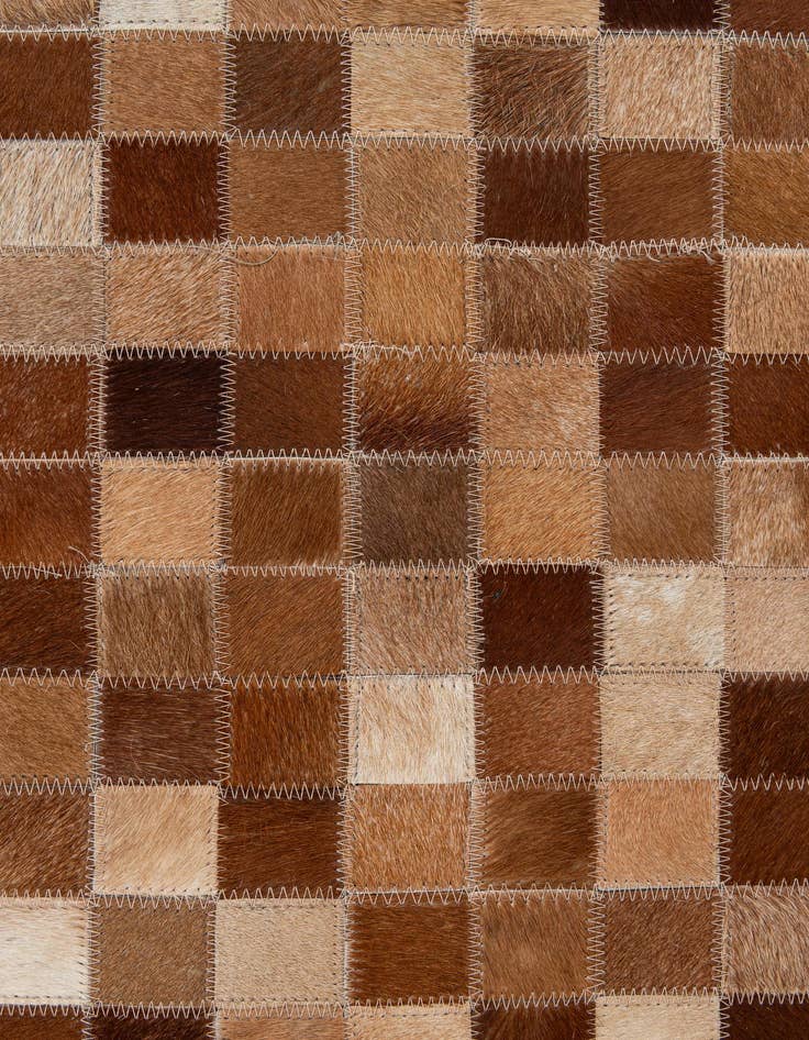 Detail image of 7' 11 x 9' 9 Cowhide - Patchwork Rug