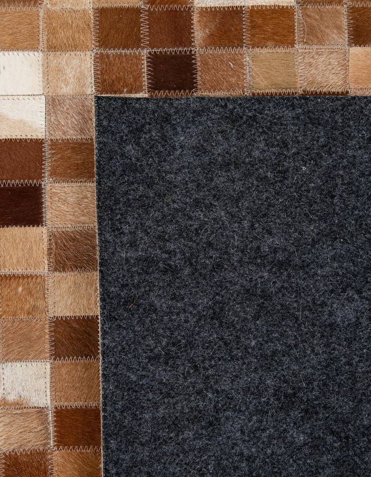 Detail image of 7' 11 x 9' 9 Cowhide - Patchwork Rug
