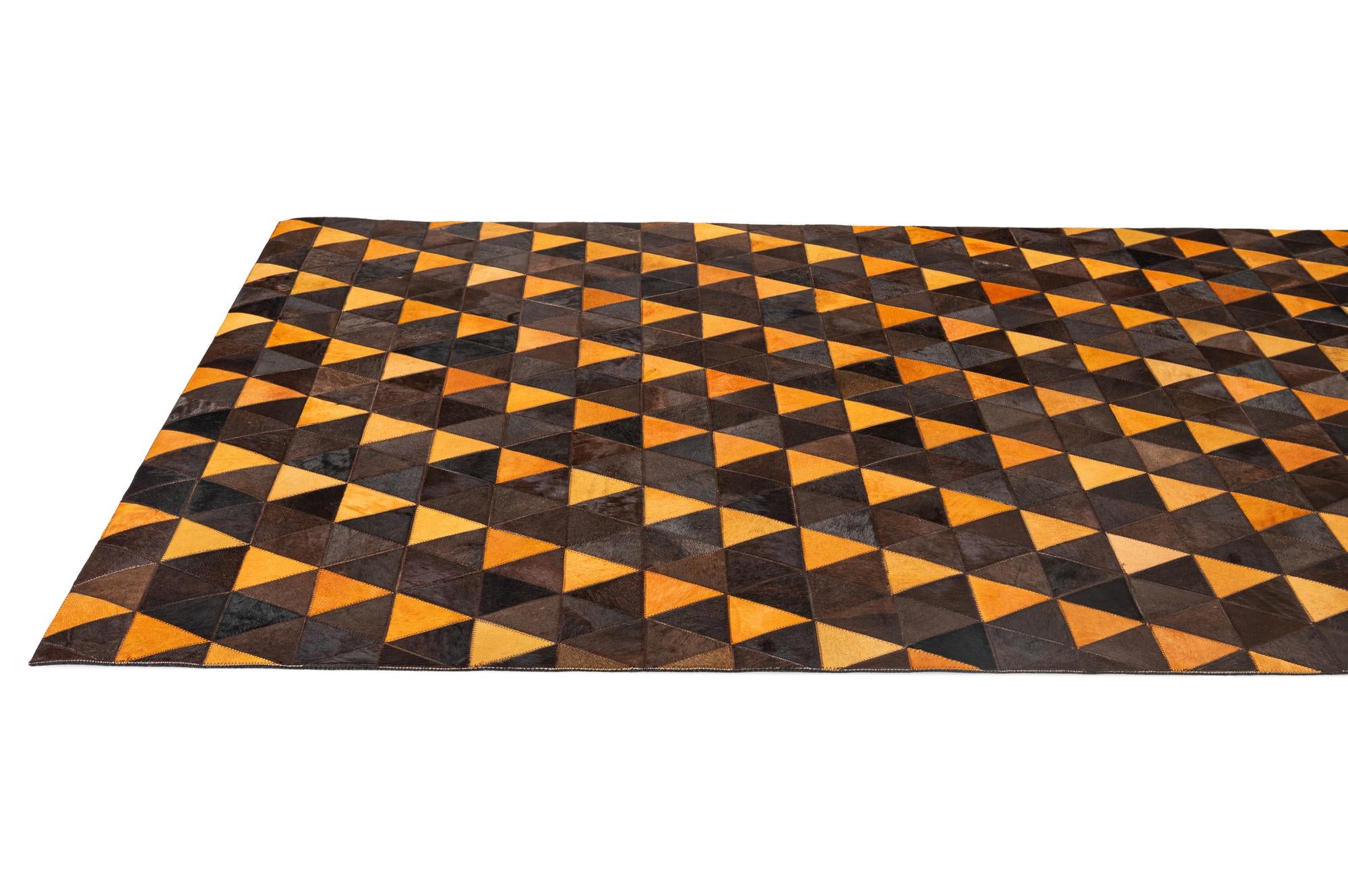 5' 1 x 8' 1 Cowhide - Patchwork Rug