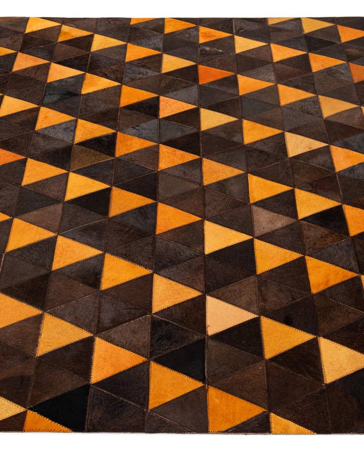 Detail image of 5' 1 x 8' 1 Cowhide - Patchwork Rug