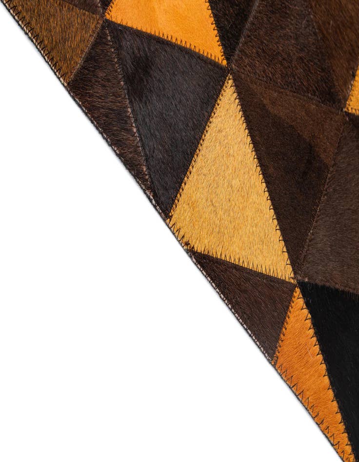 Detail image of 5' 1 x 8' 1 Cowhide - Patchwork Rug