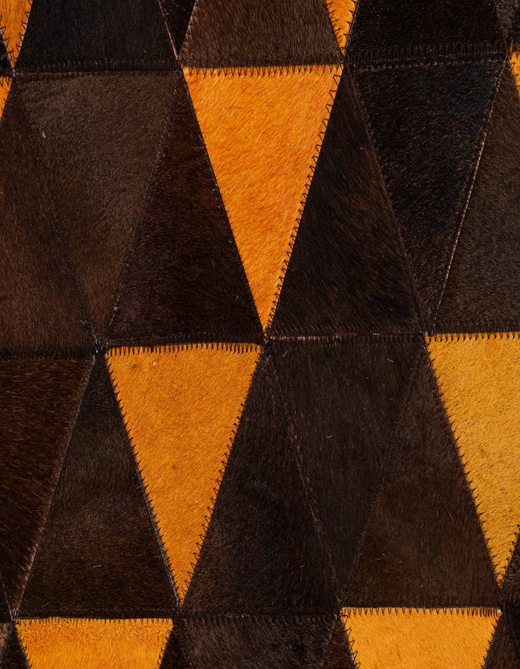 Detail image of 5' 1 x 8' 1 Cowhide - Patchwork Rug