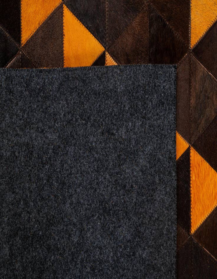 Detail image of 5' 1 x 8' 1 Cowhide - Patchwork Rug