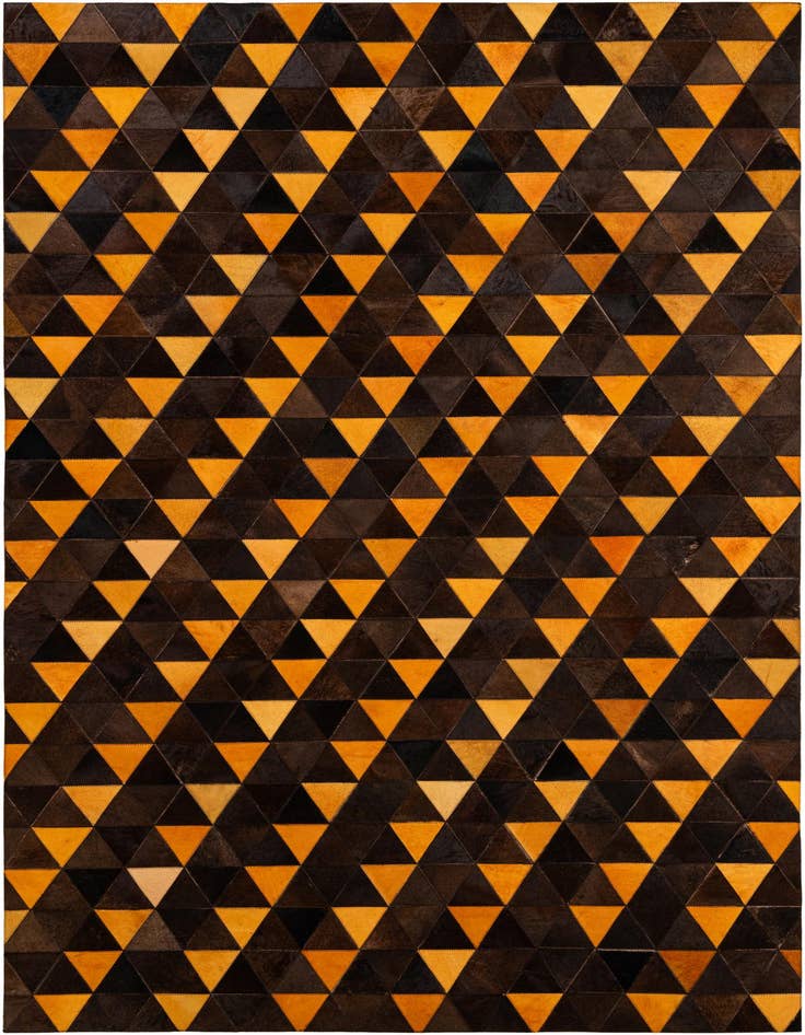 Detail image of 5' 1 x 8' 1 Cowhide - Patchwork Rug