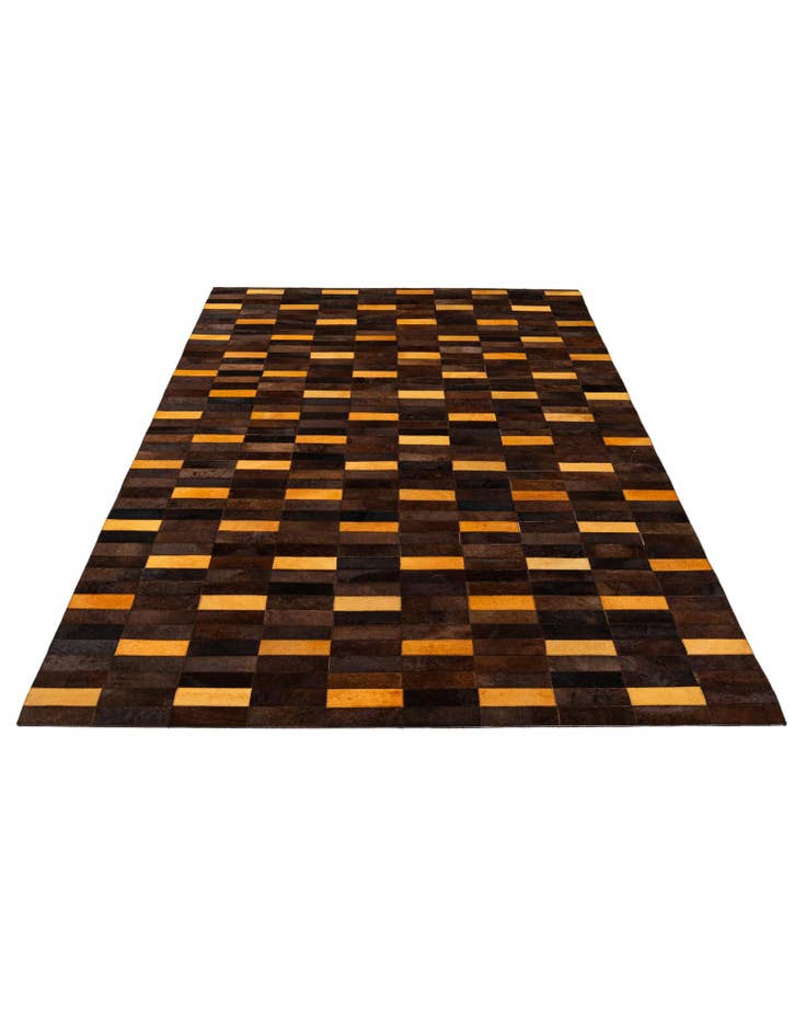 Detail image of 5' x 7' 11 Cowhide - Patchwork Rug