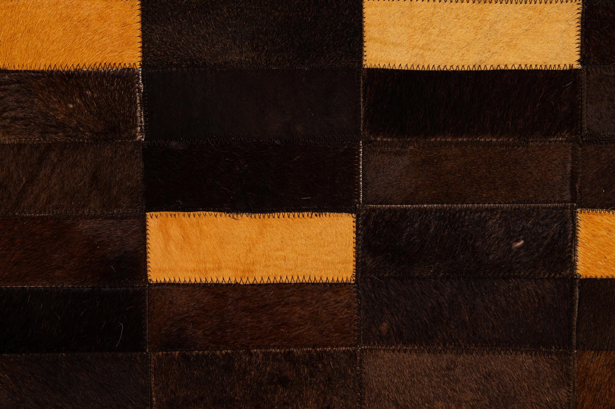 5' x 7' 11 Cowhide - Patchwork Rug