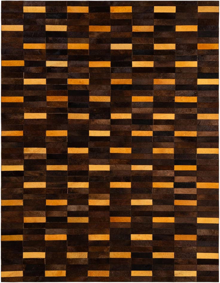 Detail image of 5' x 7' 11 Cowhide - Patchwork Rug