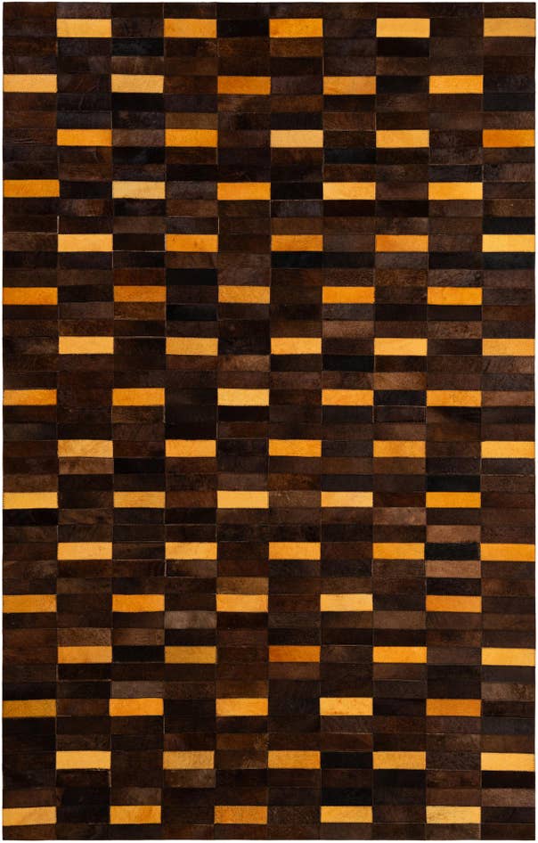 Detail image of 5' x 7' 11 Cowhide - Patchwork Rug