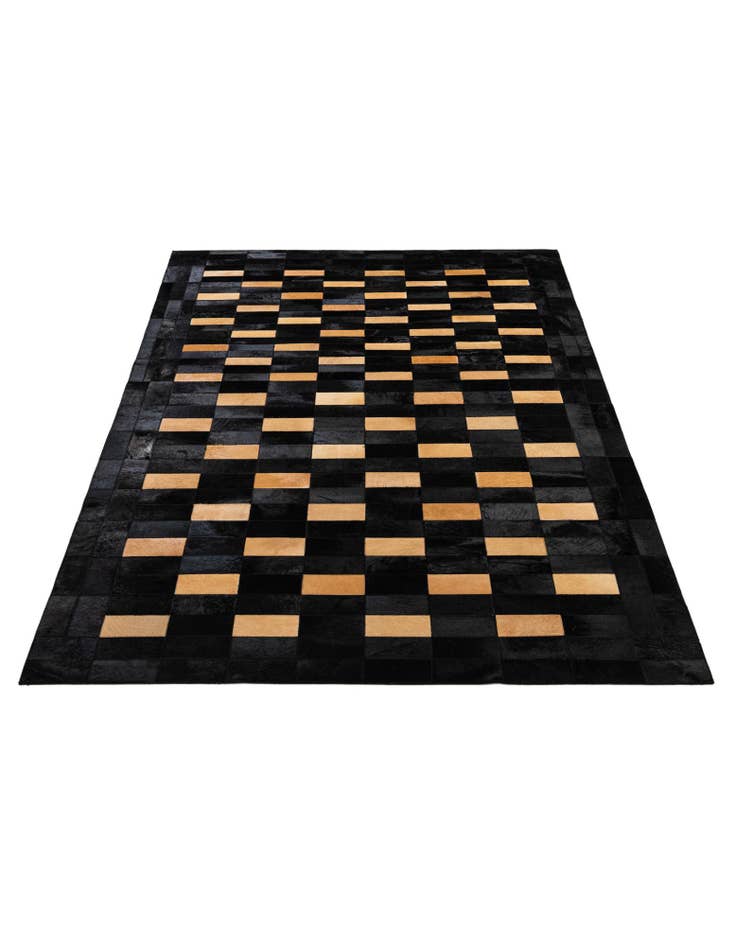 Detail image of 5' x 7' 11 Cowhide - Patchwork Rug