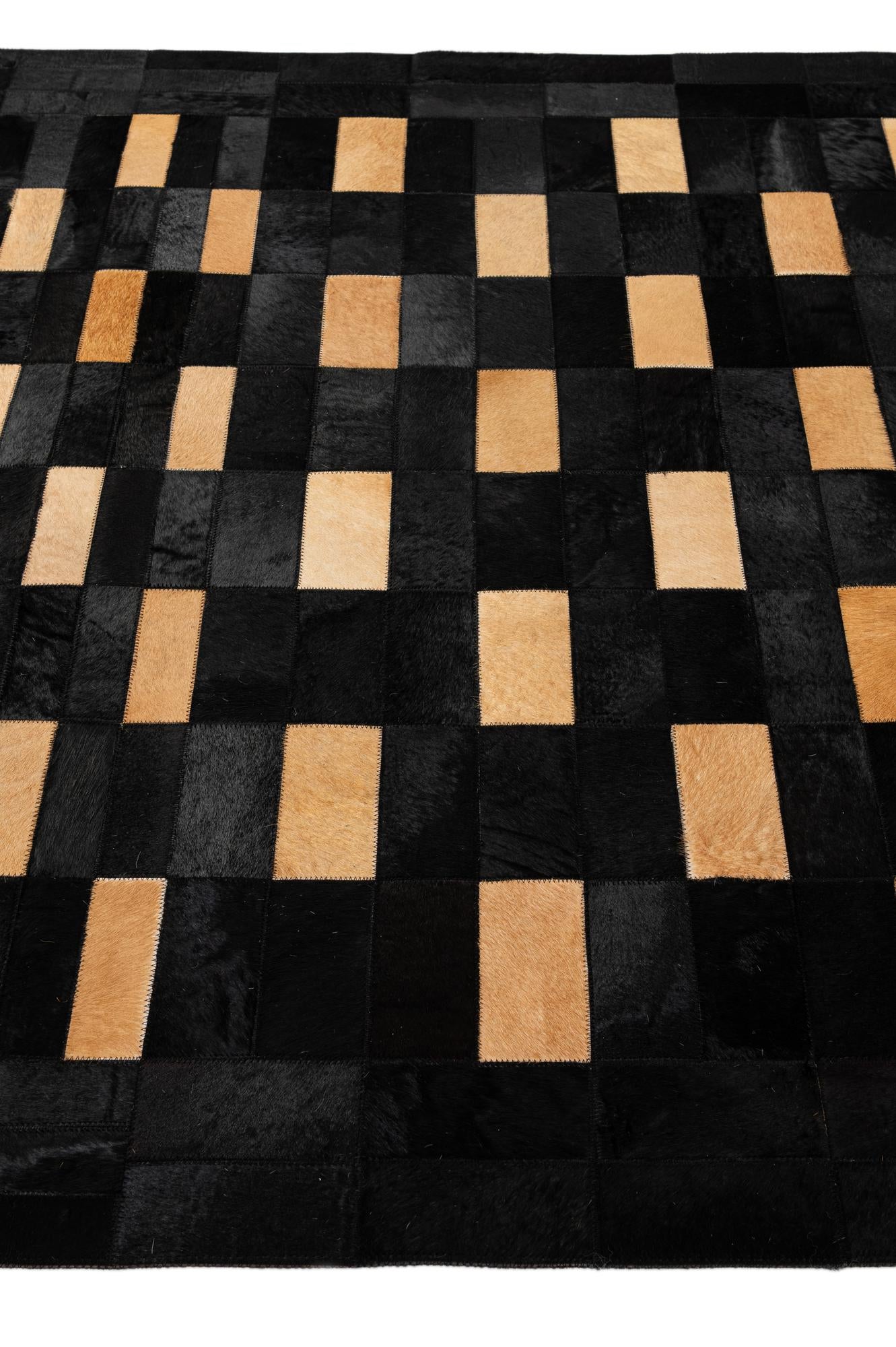 5' x 7' 11 Cowhide - Patchwork Rug