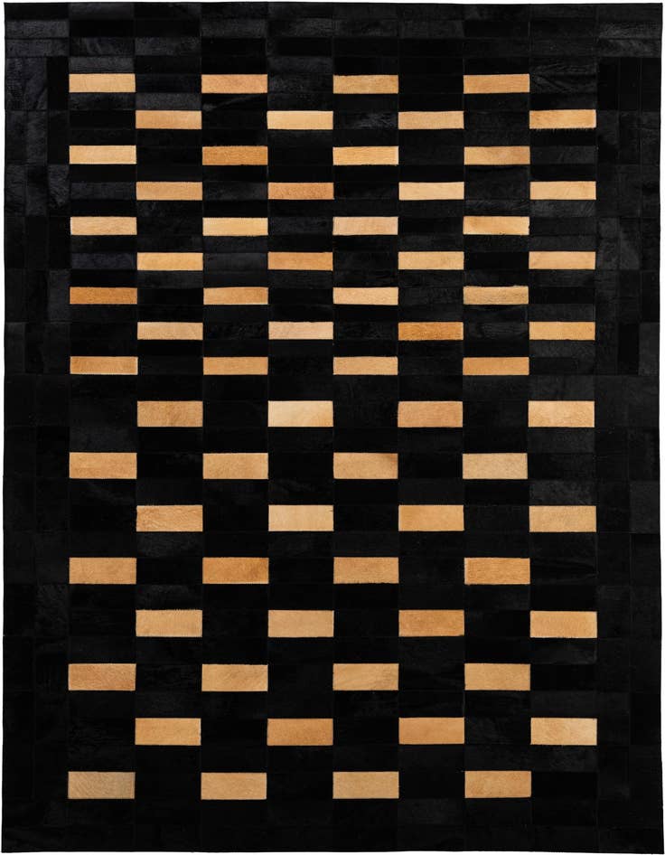 Detail image of 5' x 7' 11 Cowhide - Patchwork Rug