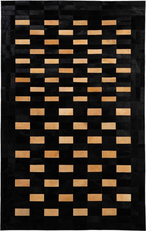 Detail image of 5' x 7' 11 Cowhide - Patchwork Rug