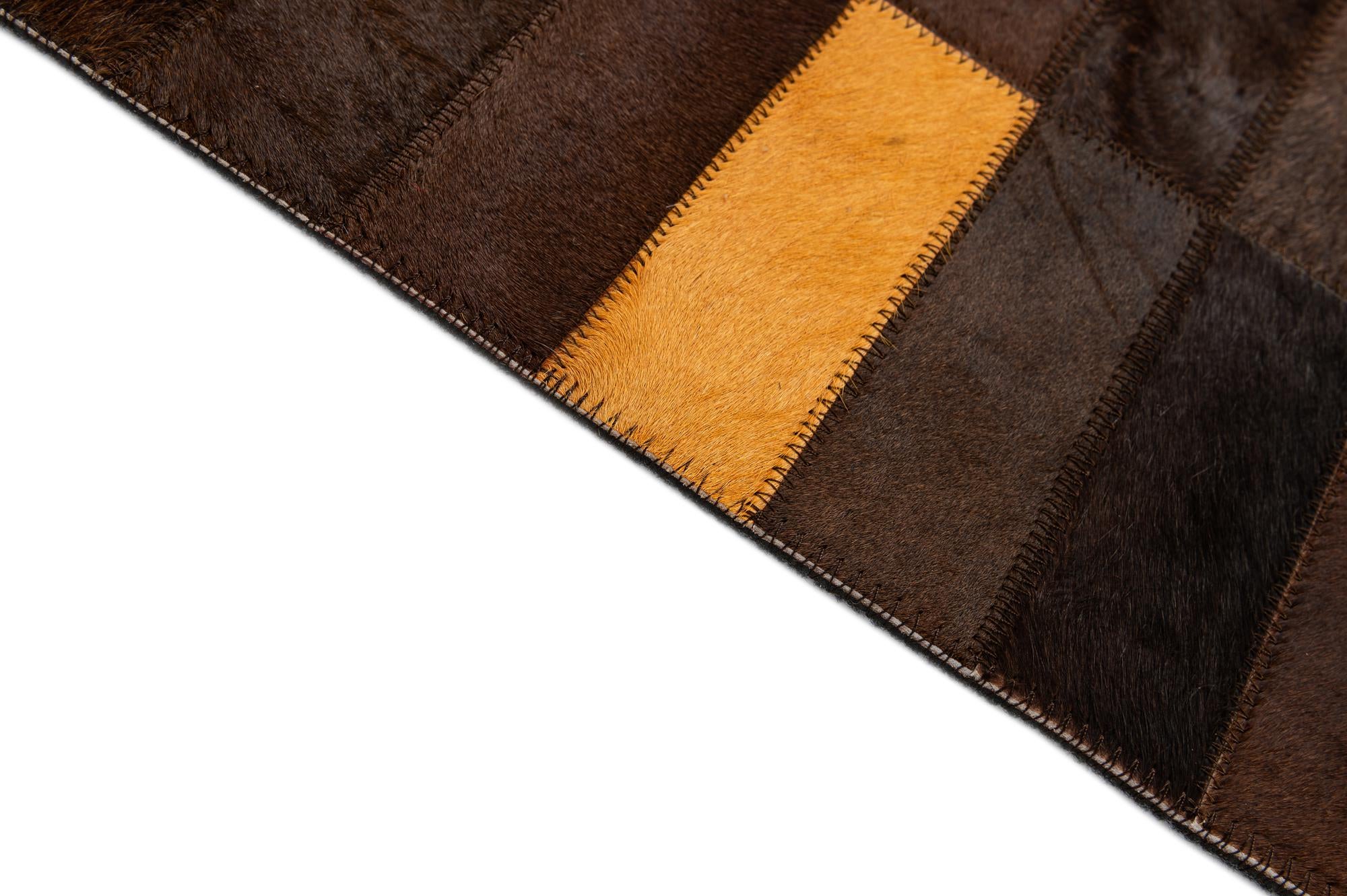 5' x 7' 10 Cowhide - Patchwork Rug