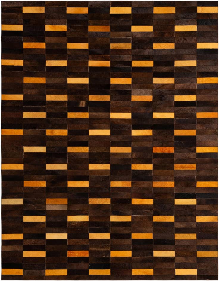 Detail image of 5' x 7' 10 Cowhide - Patchwork Rug