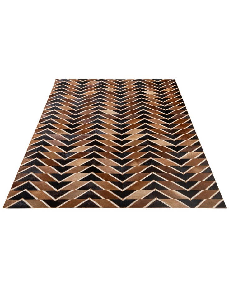 Detail image of 5' 1 x 8' Cowhide - Patchwork Rug