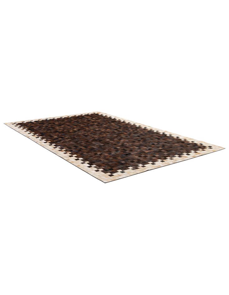 Detail image of 5' 1 x 8' 1 Cowhide - Patchwork Rug