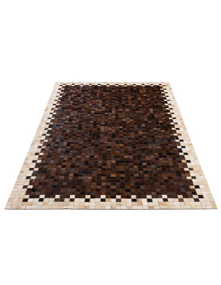 Detail image of 5' 1 x 8' 1 Cowhide - Patchwork Rug
