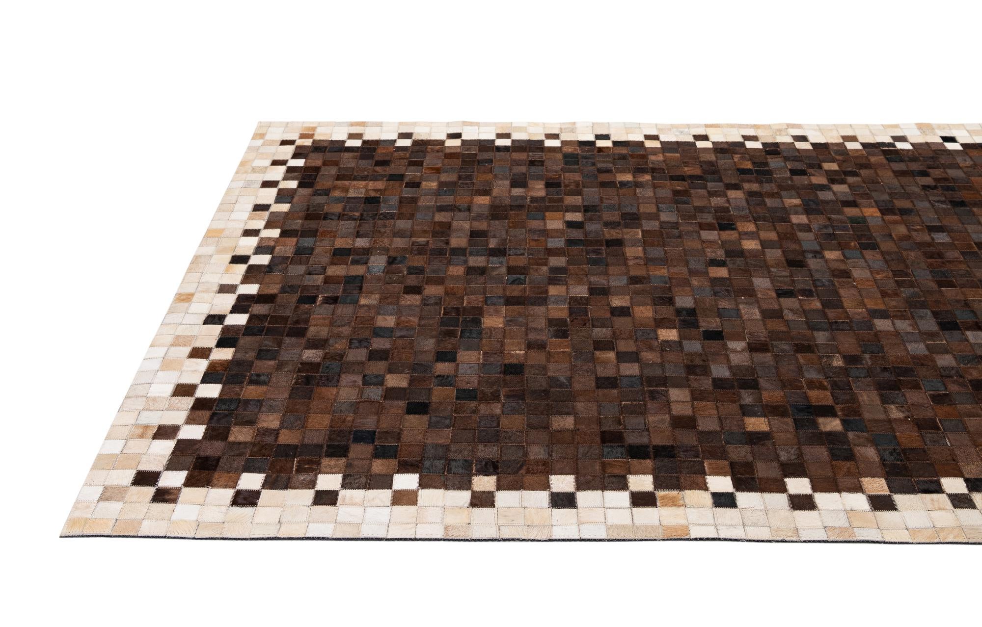 5' 1 x 8' 1 Cowhide - Patchwork Rug