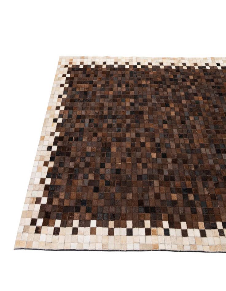 Detail image of 5' 1 x 8' 1 Cowhide - Patchwork Rug