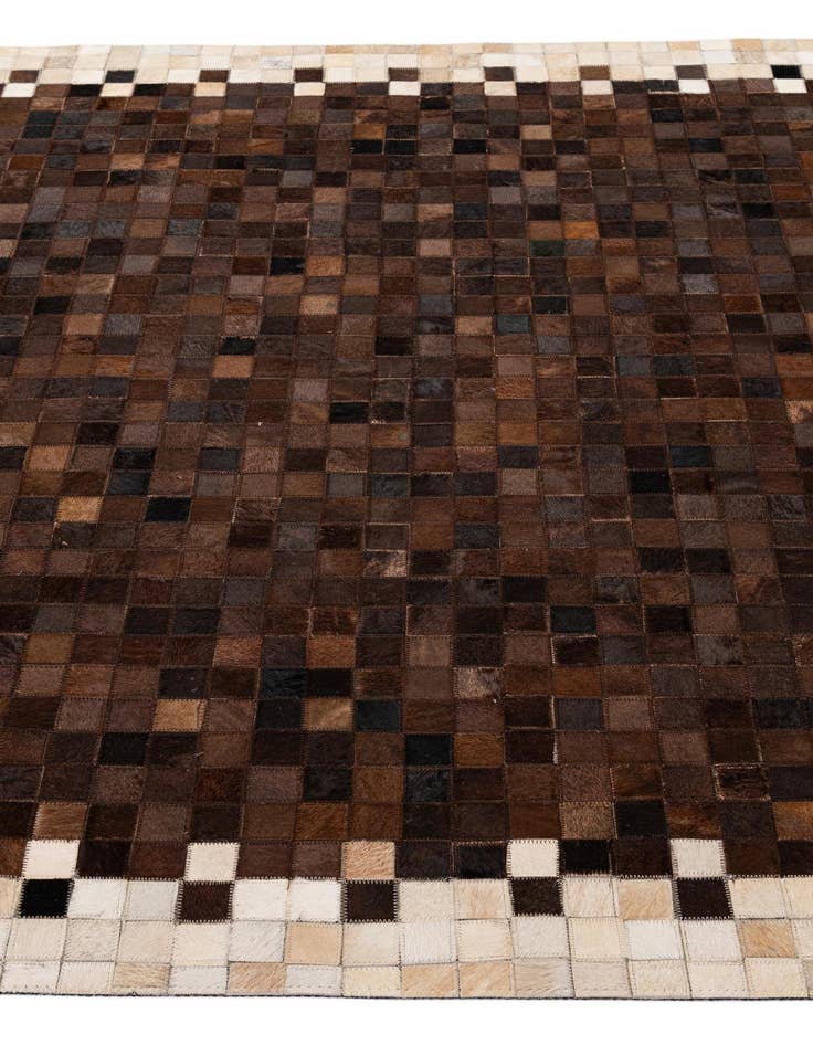 Detail image of 5' 1 x 8' 1 Cowhide - Patchwork Rug