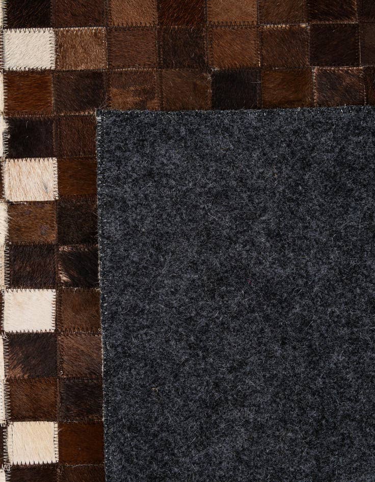 Detail image of 5' 1 x 8' 1 Cowhide - Patchwork Rug