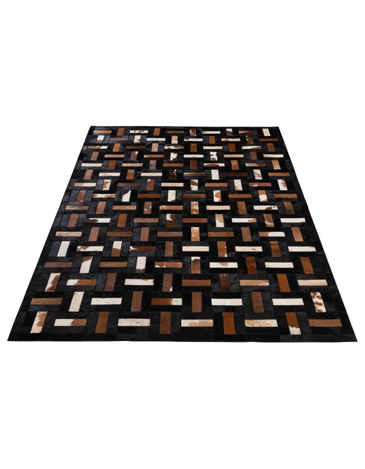Detail image of 5' 3 x 8' 1 Cowhide - Patchwork Rug