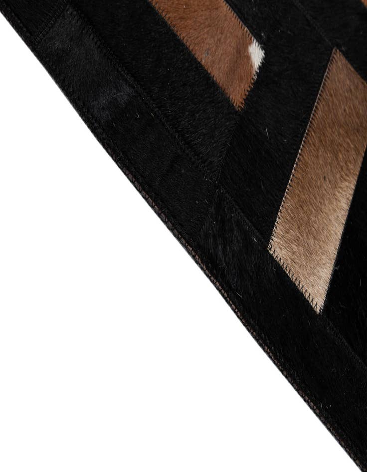 Detail image of 5' 3 x 8' 1 Cowhide - Patchwork Rug