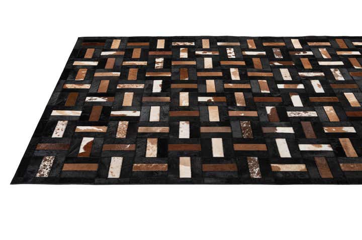 5' 3 x 8' 1 Cowhide - Patchwork Rug