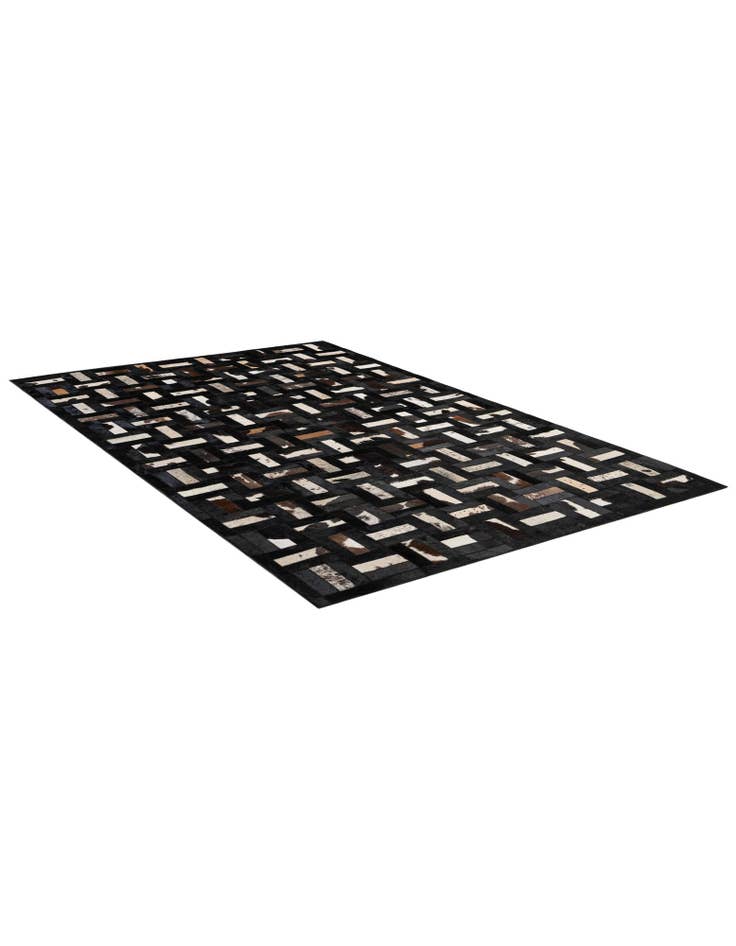 Detail image of 5' 2 x 8' Cowhide - Patchwork Rug