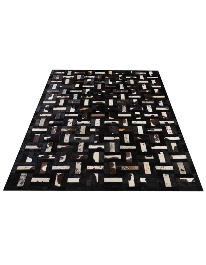 5' 2 x 8' Cowhide - Patchwork Rug