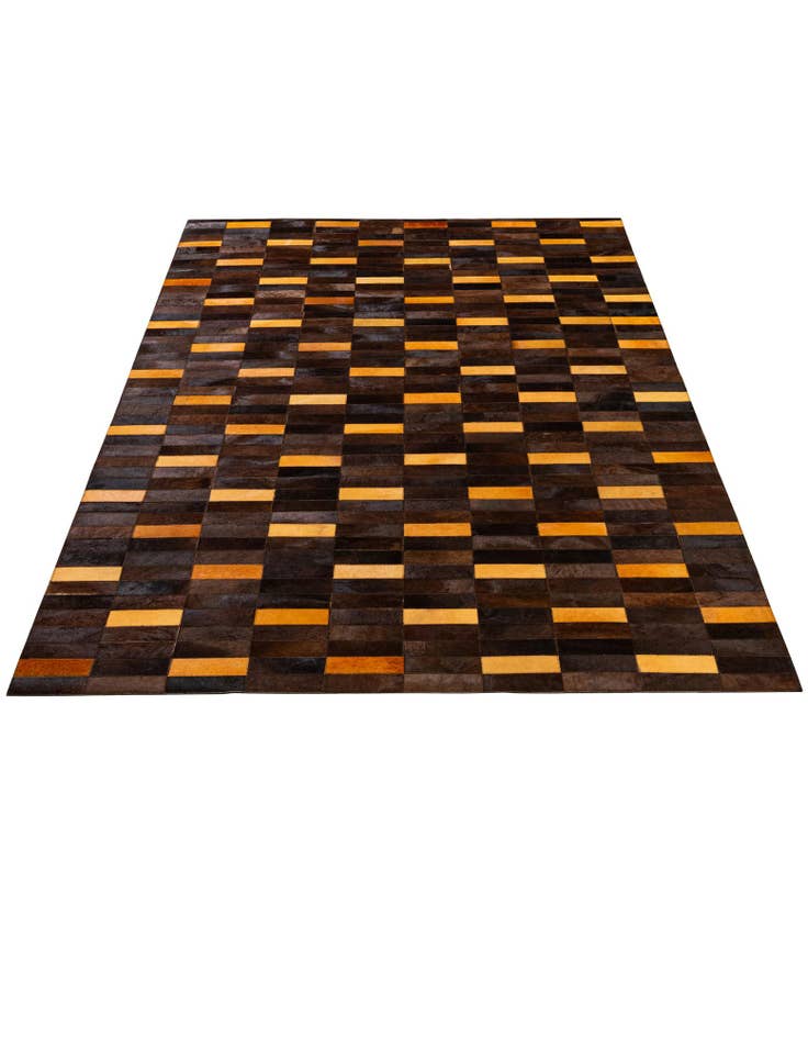 Detail image of 5' 1 x 8' Cowhide - Patchwork Rug