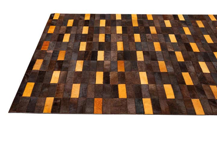 5' 1 x 8' Cowhide - Patchwork Rug
