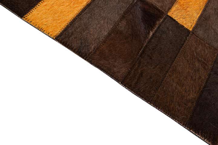 5' 1 x 8' Cowhide - Patchwork Rug