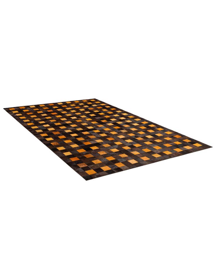 Detail image of 5' 2 x 8' 1 Cowhide - Patchwork Rug