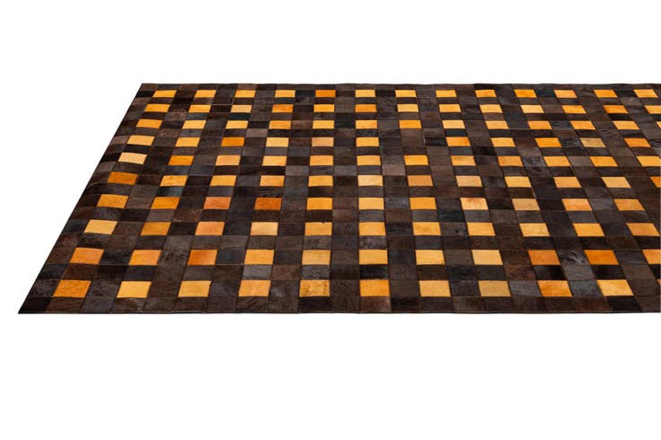 Detail image of 5' 2 x 8' 1 Cowhide - Patchwork Rug