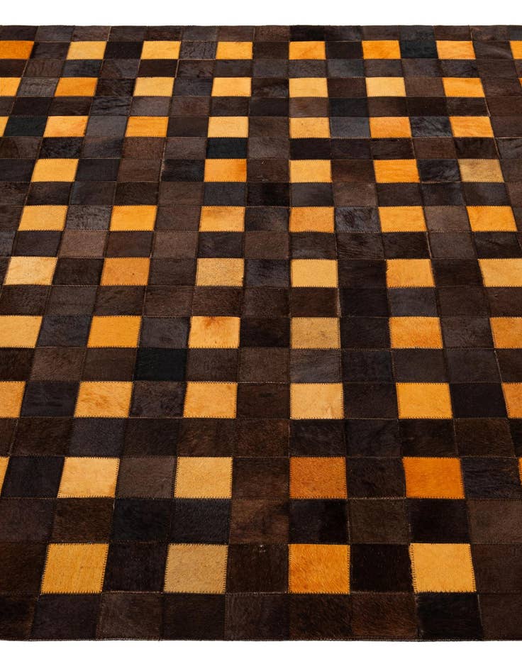 Detail image of 5' 2 x 8' 1 Cowhide - Patchwork Rug