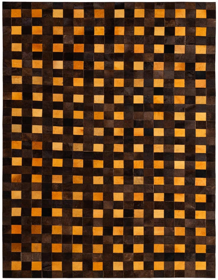 Detail image of 5' 2 x 8' 1 Cowhide - Patchwork Rug